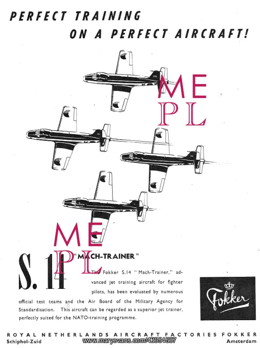 : Fokker S.14 Mach Trainer : Fokker S.14 Mach Trainer