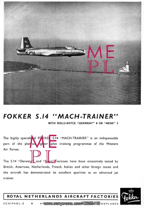 : Fokker S.14 Mach-Trainer : Fokker S.14 Mach-Trainer
