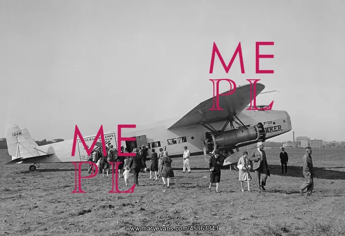 : Fokker transport plane of Universal Air Lines System : Fokker transport plane of Universal Air Lines System