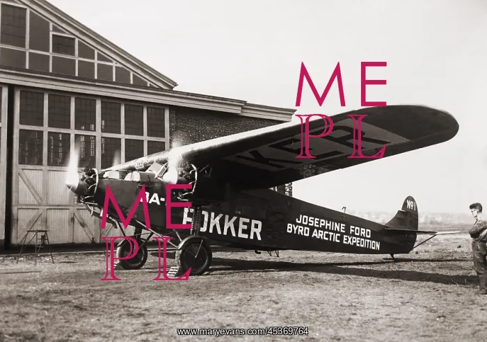 : Fokker Tri-motor monoplane that flew Richard : Fokker Tri-motor monoplane that flew Richard