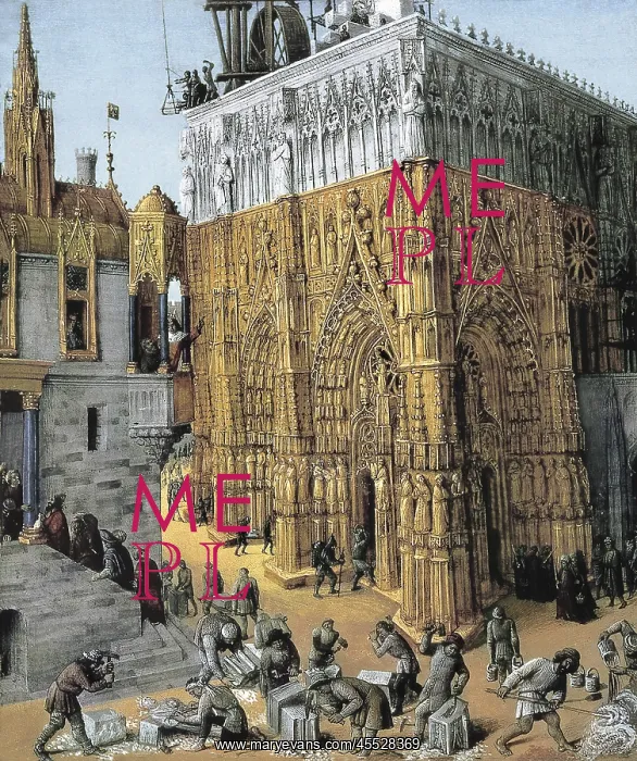 : Fol. 163: The Building of the Temple of Jerusalem : Fol. 163: The Building of the Temple of Jerusalem