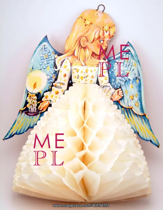 : Fold out angel Christmas decoration : Fold out angel Christmas decoration