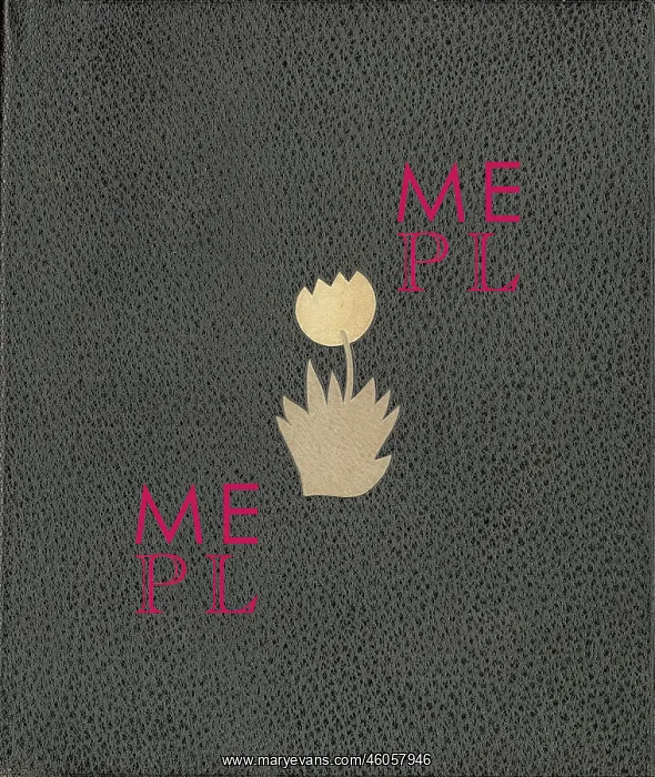 : Folder decorated with a floret : Folder decorated with a floret