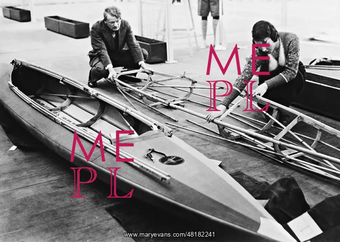 : Folding boat exhibition, 1934 : Folding boat exhibition, 1934