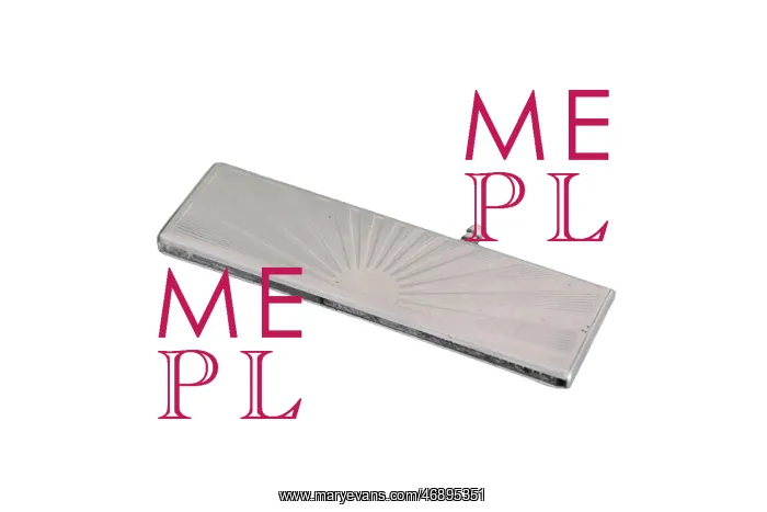 : Folding comb case with sunrise design : Folding comb case with sunrise design