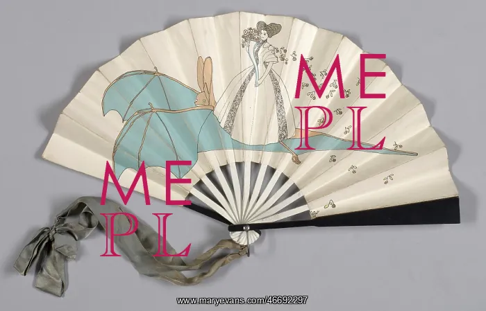 : Folding Fan for the 'Cabaret Fledermaus' : Folding Fan for the 'Cabaret Fledermaus'
