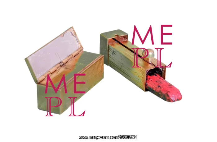 : Folding lipstick and mirror : Folding lipstick and mirror