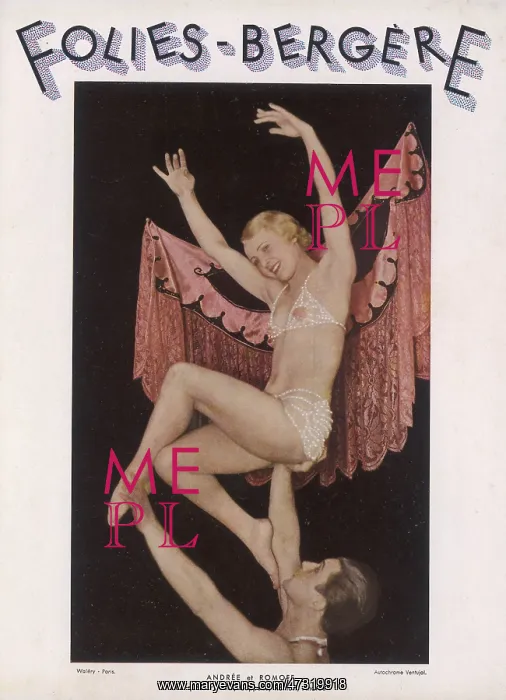 : FOLIES BERGERE PROGRAMME : FOLIES BERGERE PROGRAMME