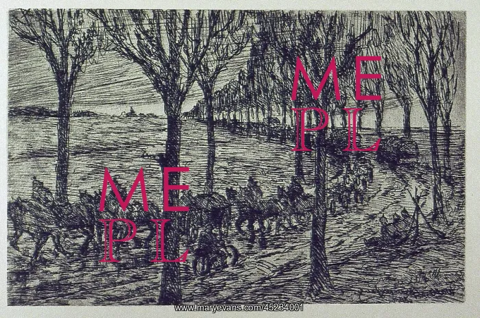 : Folio of 97 etchings and drypoints of the Western Front, WW1 : Folio of 97 etchings and drypoints of the Western Front, WW1