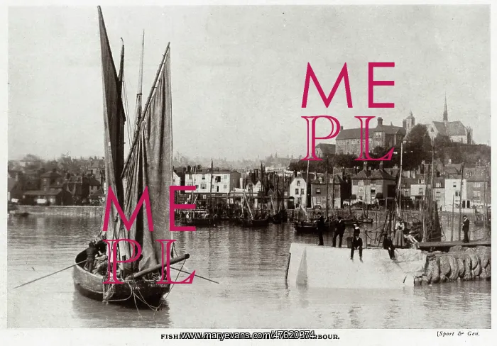 : Folkstone harbour in 1909 : Folkstone harbour in 1909