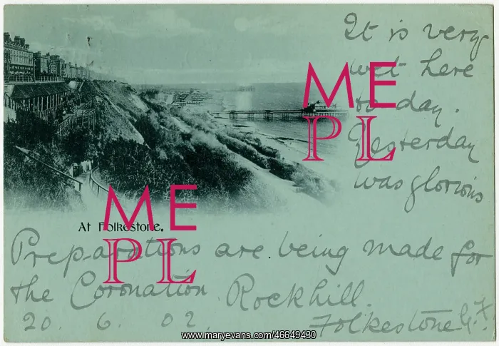  : Folkstone, Kent - showing the two piers
