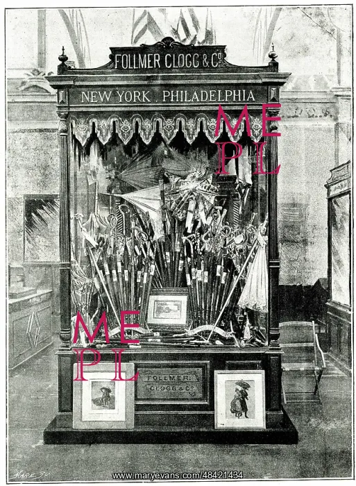 : Follmer, Clogg & Co, Umbrellas, Paris Exhibition of 1889 : Follmer, Clogg & Co, Umbrellas, Paris Exhibition of 1889