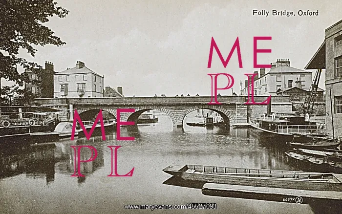 : Folly Bridge, Oxford -over the River Thames : Folly Bridge, Oxford -over the River Thames