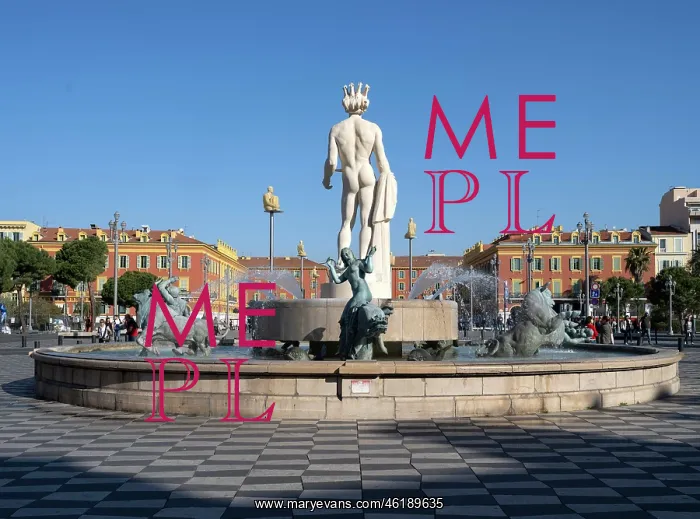 : Fontaine du Soleil, Place Massena, Nice, Provence, France : Fontaine du Soleil, Place Massena, Nice, Provence, France