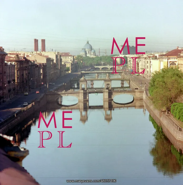 : Fontanka River in Leningrad, 1987 : Fontanka River in Leningrad, 1987