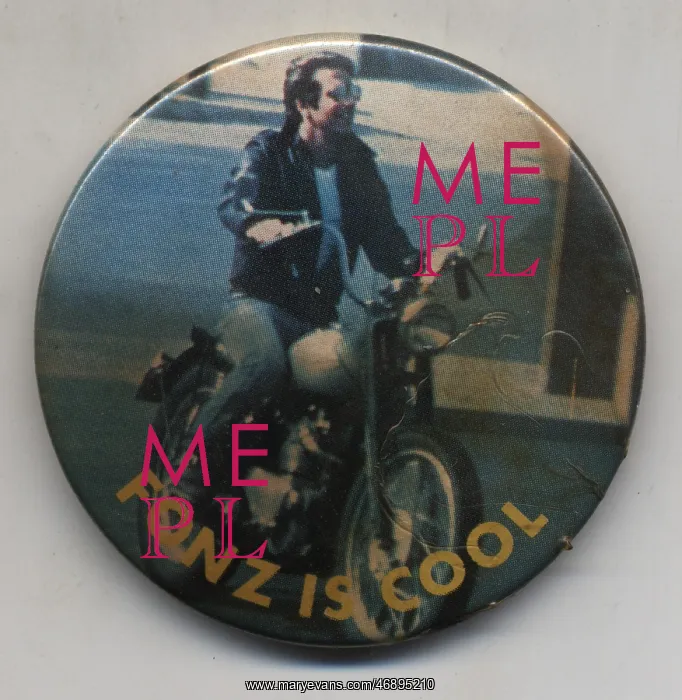 : Fonz is Cool promotional badge : Fonz is Cool promotional badge