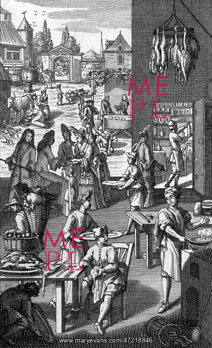 : Food preparation in the 17th century : Food preparation in the 17th century