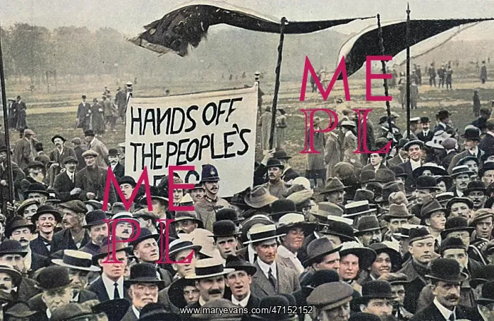 : Food Protest in Hyde Park, WW1 : Food Protest in Hyde Park, WW1