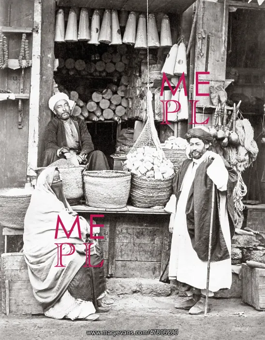  : Food stall, Cairo, Egypt, 1880's