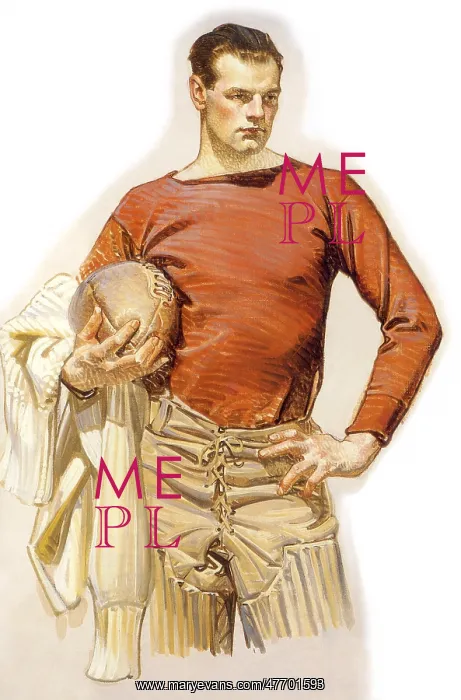  : Football Player Posing