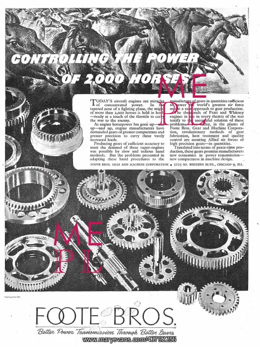 : Foote Bros Gears For Aero Engines : Foote Bros Gears For Aero Engines