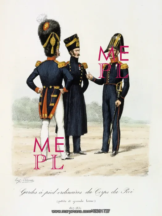 : Footguards of the King's guard, 1817-1830 : Footguards of the King's guard, 1817-1830