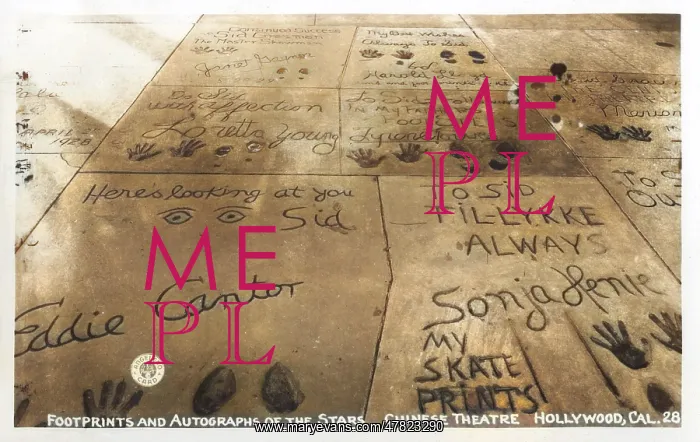 : Footprints and autographs, Hollywood, USA : Footprints and autographs, Hollywood, USA