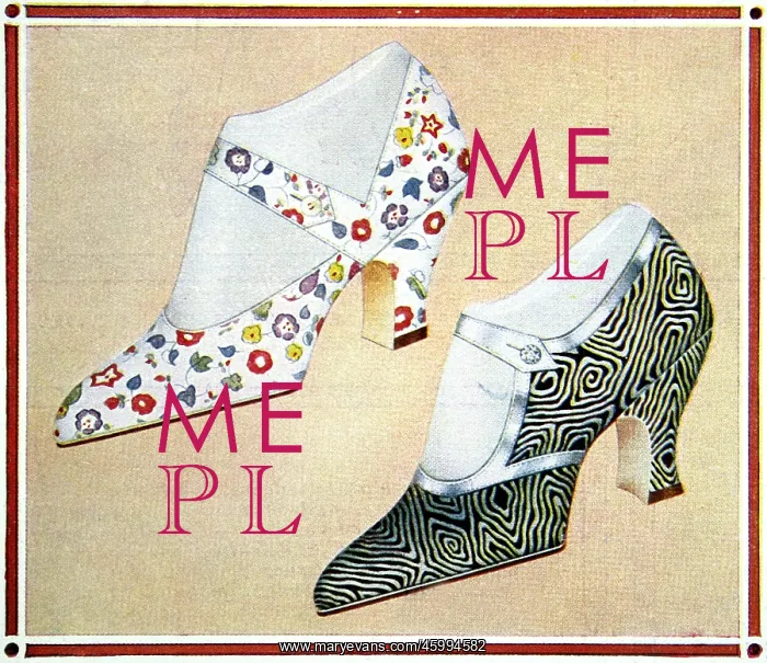 : Footwear fashions, 1925 : Footwear fashions, 1925