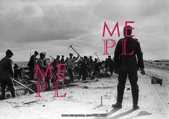 : Forced labor in road construction, 1942 : Forced labor in road construction, 1942