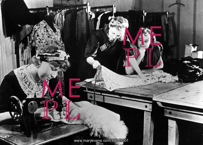 : Forced laborers in a clothing store, 1943 : Forced laborers in a clothing store, 1943