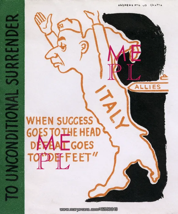 : Forcing Italy to surrender - WW2 Propaganda : Forcing Italy to surrender - WW2 Propaganda