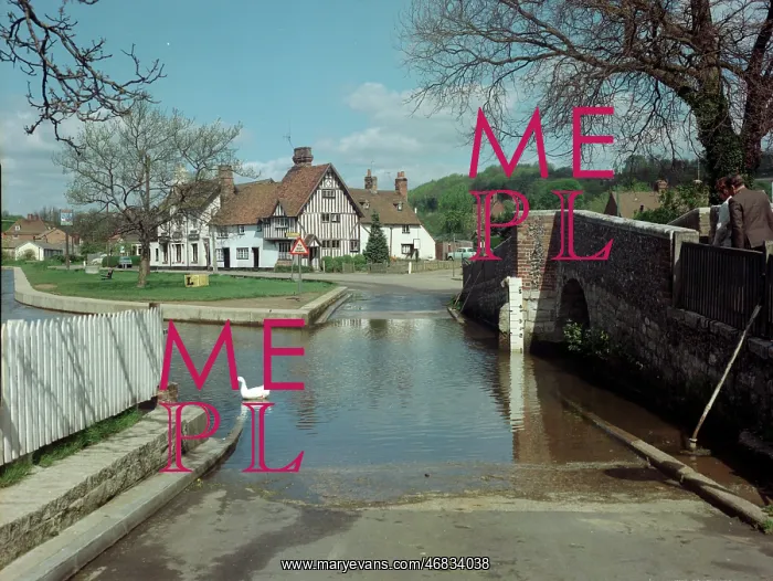 : The ford and bridge, Eynsford : The ford and bridge, Eynsford