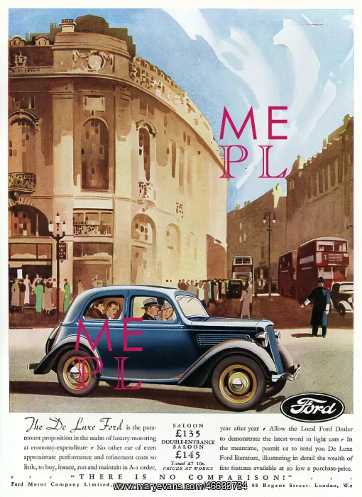 : Ford car advertisement, 1935 : Ford car advertisement, 1935
