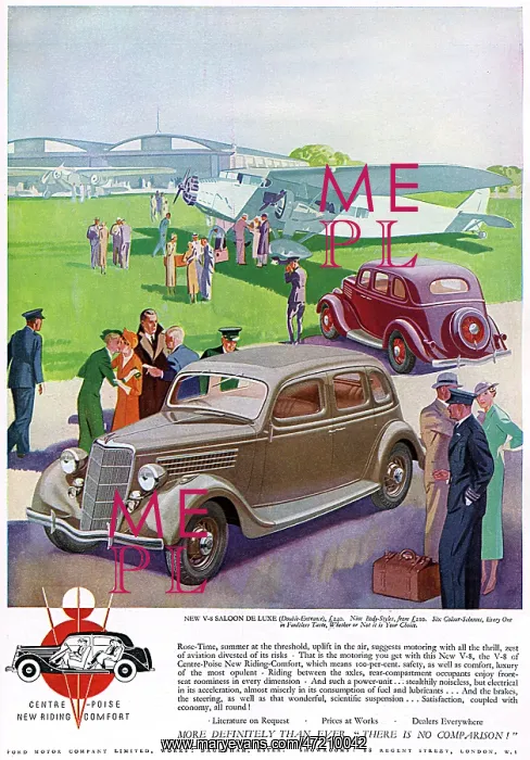 : Ford Car at Airfield 1935 : Ford Car at Airfield 1935