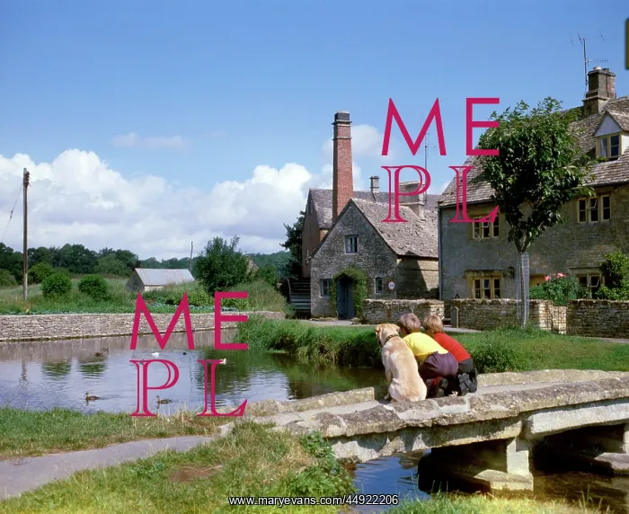 : Mill and ford at Lower Slaughter, Gloucestershire : Mill and ford at Lower Slaughter, Gloucestershire