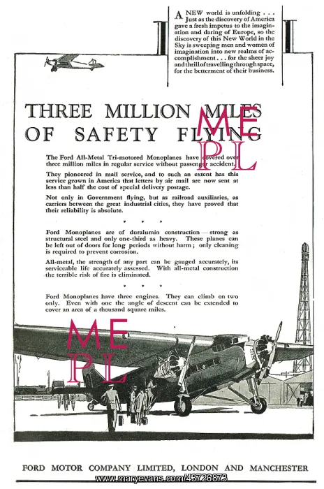: Ford Trimotor Monoplane : Ford Trimotor Monoplane