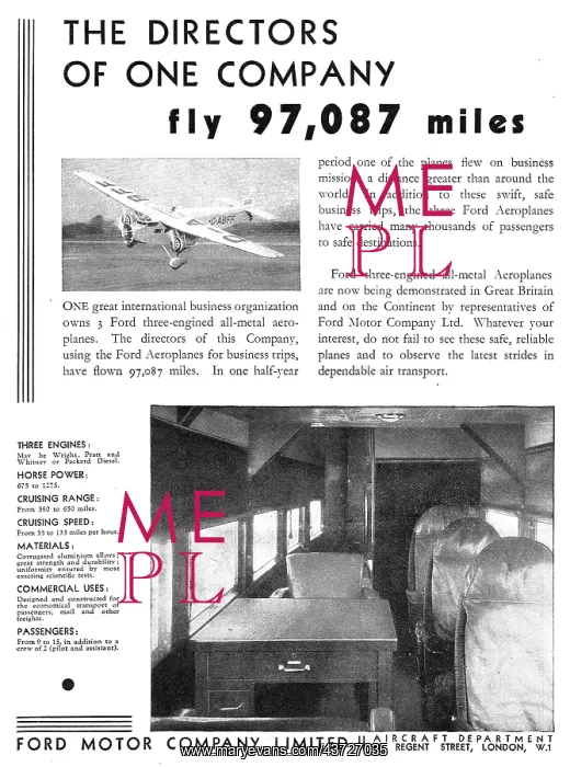 : Ford Trimotor Monoplane : Ford Trimotor Monoplane