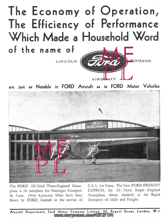 : Ford Trimotor Monoplane : Ford Trimotor Monoplane