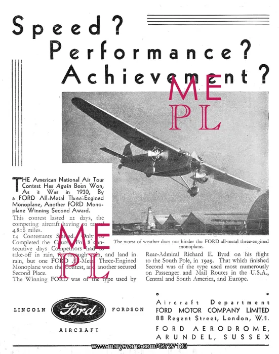 : Ford Trimotor Monoplane : Ford Trimotor Monoplane