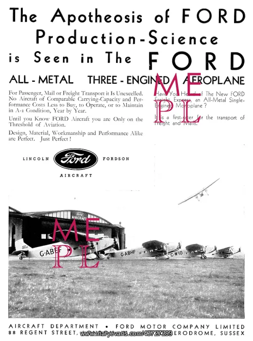 : Ford Trimotor Monoplane : Ford Trimotor Monoplane