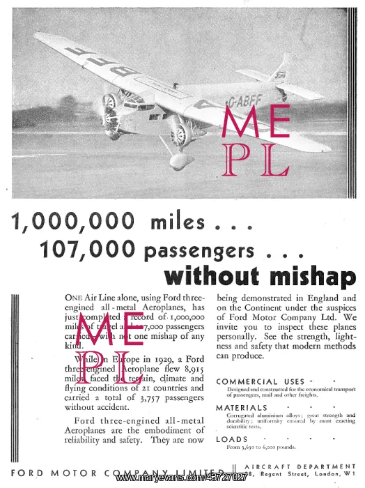: Ford Trimotor Monoplane G-ABFF : Ford Trimotor Monoplane G-ABFF