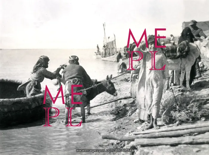 : Foreshore at Kut Al Amara, Mesopotamia, WW1 : Foreshore at Kut Al Amara, Mesopotamia, WW1