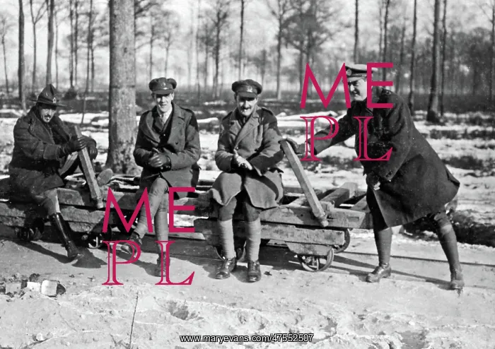 : Forest control officers, Western Front, WW1 : Forest control officers, Western Front, WW1