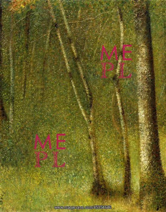 : The Forest at Pontaubert, by Georges Seurat : The Forest at Pontaubert, by Georges Seurat