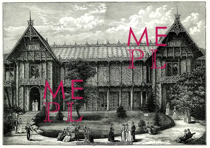 : Forestry Pavilion, Paris Exhibition of 1889 : Forestry Pavilion, Paris Exhibition of 1889