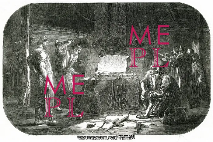 : Forging pikes in Ireland 1848 : Forging pikes in Ireland 1848