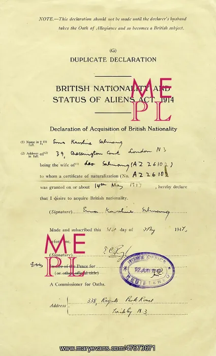 : Form, British Nationality and Status of Aliens Act, 1914 : Form, British Nationality and Status of Aliens Act, 1914