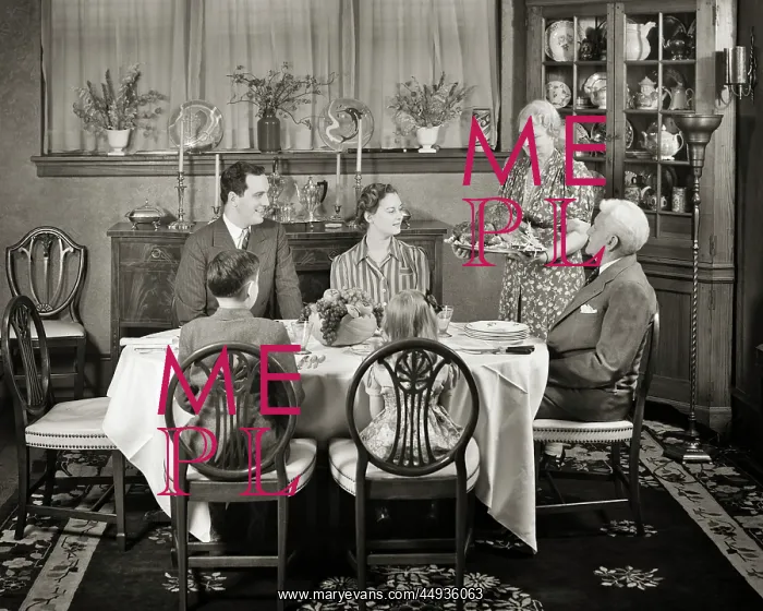 : Formal Family Turkey Dinner Dining : Formal Family Turkey Dinner Dining