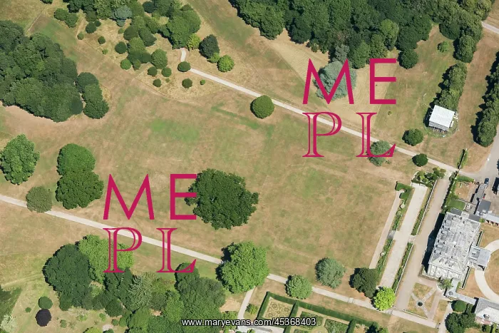 : Formal garden parchmark showing in the very hot : Formal garden parchmark showing in the very hot