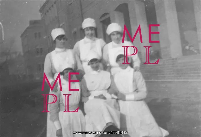 : Formal group of nurses outdoors : Formal group of nurses outdoors